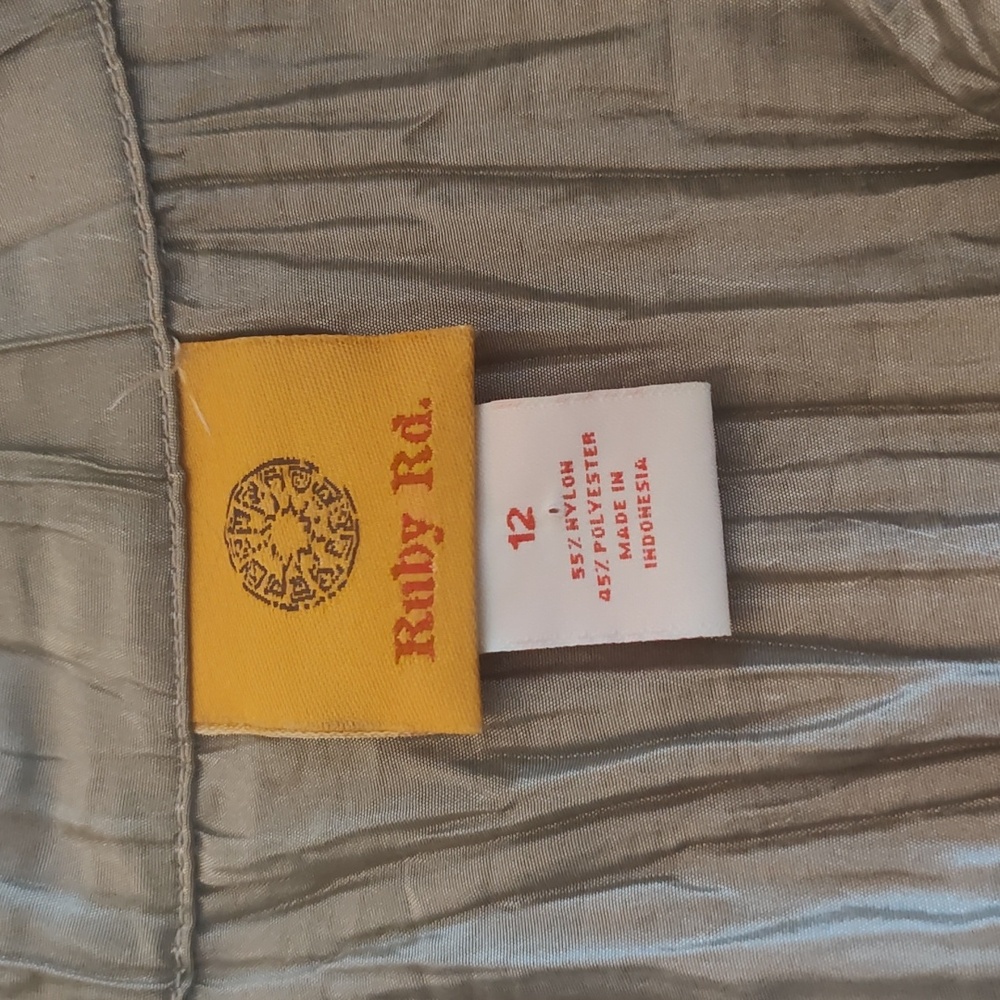 Ruby Rd. Utility Jacket Size 12 Crushed Metallic … - image 3